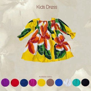 Special Offer Rayon Hand Painted Kids Dress